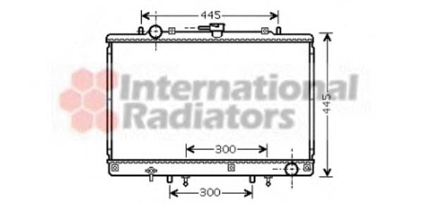 Radiador de esfriamento de motor 32002165 VAN Wezel