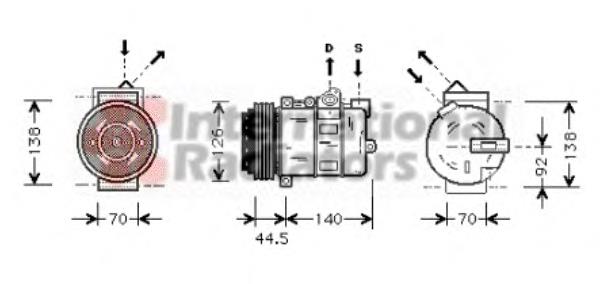 3000K277 VAN Wezel compressor de aparelho de ar condicionado