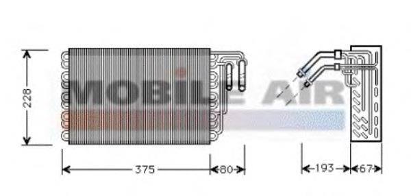 3000V020 VAN Wezel vaporizador de aparelho de ar condicionado