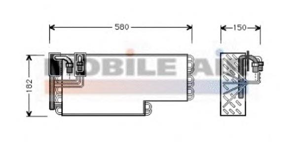 Vaporizador de aparelho de ar condicionado 3000V269 VAN Wezel