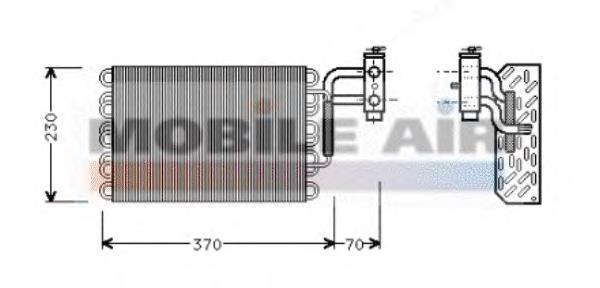 3000V002 VAN Wezel vaporizador de aparelho de ar condicionado