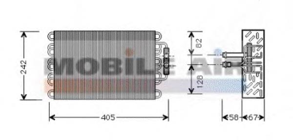 3000V008 VAN Wezel vaporizador de aparelho de ar condicionado