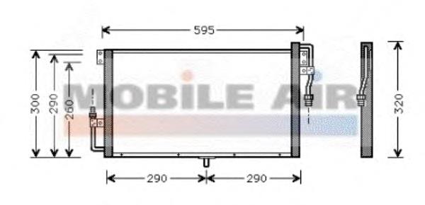 Radiador de aparelho de ar condicionado 37005268 VAN Wezel