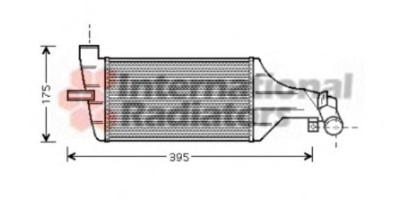 37004374 VAN Wezel radiador de intercooler