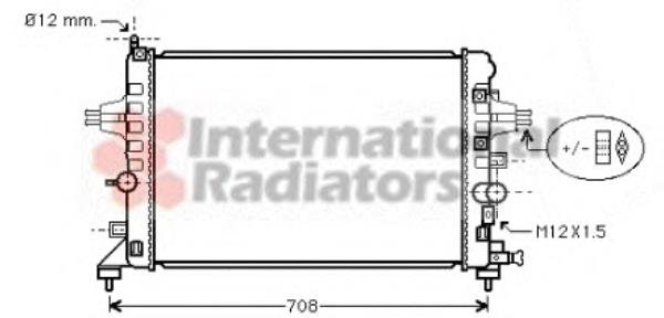 37002363 VAN Wezel radiador de esfriamento de motor