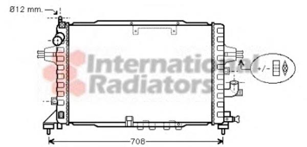 37002365 VAN Wezel radiador de esfriamento de motor