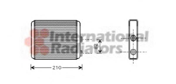 37006353 VAN Wezel radiador de forno (de aquecedor)