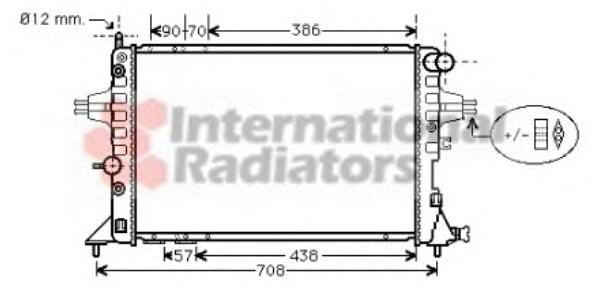 37002329 VAN Wezel radiador de esfriamento de motor