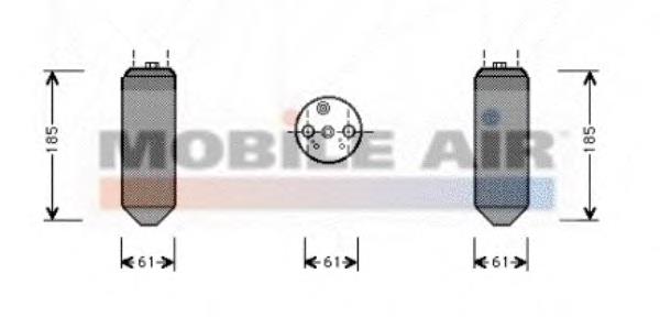 3200D151 VAN Wezel tanque de recepção do secador de aparelho de ar condicionado