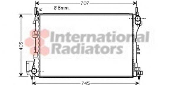 37002340 VAN Wezel radiador de esfriamento de motor