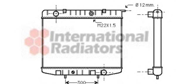 37002337 VAN Wezel radiador de esfriamento de motor