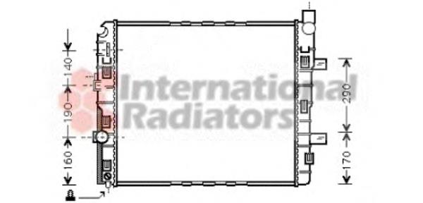 30002319 VAN Wezel radiador de esfriamento de motor