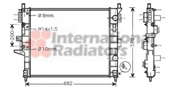 30002331 VAN Wezel radiador de esfriamento de motor