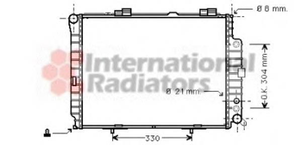 30002306 VAN Wezel radiador de esfriamento de motor