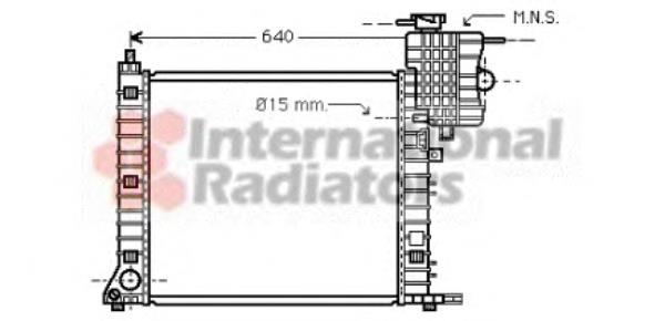 30002336 VAN Wezel radiador de esfriamento de motor