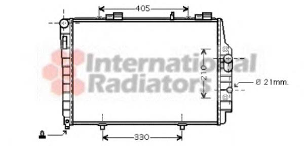 30002337 VAN Wezel radiador de esfriamento de motor