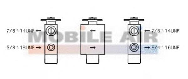 30001101 VAN Wezel válvula trv de aparelho de ar condicionado