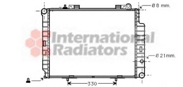 30002302 VAN Wezel radiador de esfriamento de motor