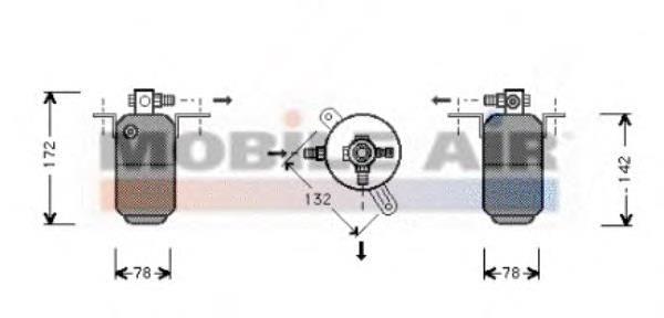 3000D005 VAN Wezel tanque de recepção do secador de aparelho de ar condicionado