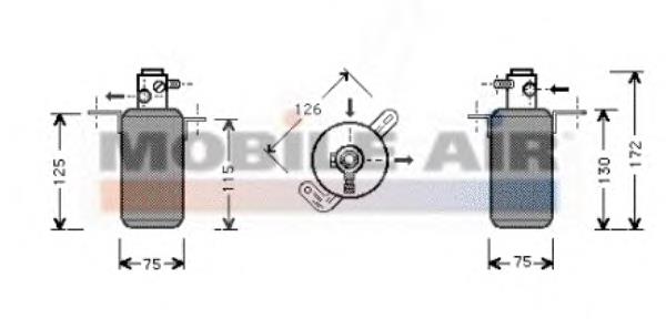 3000D267 VAN Wezel tanque de recepção do secador de aparelho de ar condicionado