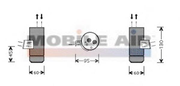 3000D292 VAN Wezel tanque de recepção do secador de aparelho de ar condicionado