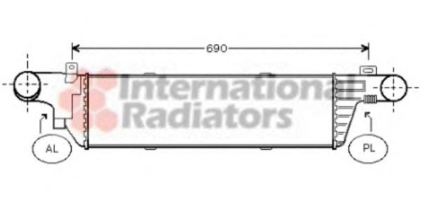 30004320 VAN Wezel radiador de intercooler