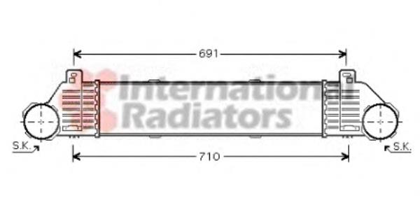 30004353 VAN Wezel radiador de intercooler