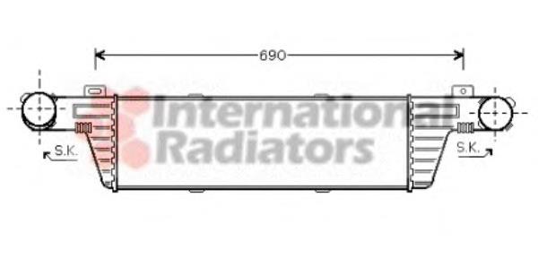 30004315 VAN Wezel radiador de intercooler