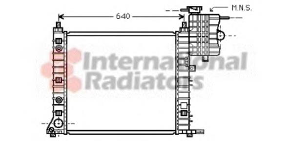 Radiador de esfriamento de motor 30002350 VAN Wezel