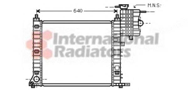 Radiador de esfriamento de motor 30002348 VAN Wezel