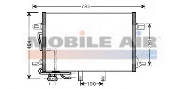 30005307 VAN Wezel radiador de aparelho de ar condicionado