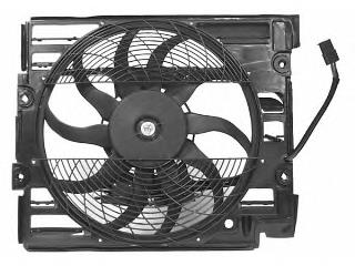 0639751 VAN Wezel difusor do radiador de aparelho de ar condicionado, montado com roda de aletas e o motor