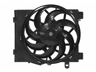 3777751 VAN Wezel difusor do radiador de esfriamento, montado com motor e roda de aletas