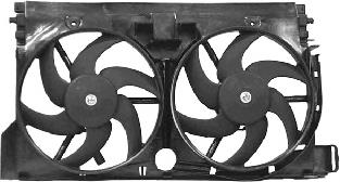 Difusor do radiador de esfriamento, montado com motor e roda de aletas 4047749 VAN Wezel