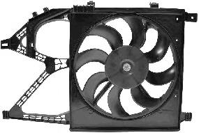 3777748 VAN Wezel ventilador elétrico de esfriamento montado (motor + roda de aletas direito)