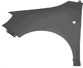 Pára-lama dianteiro esquerdo Skoda Fabia 2 5J2, 542, 572, 582