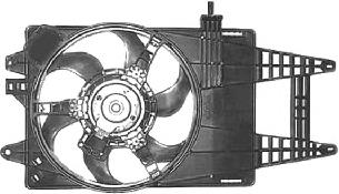 Difusor do radiador de esfriamento, montado com motor e roda de aletas 1622745 VAN Wezel