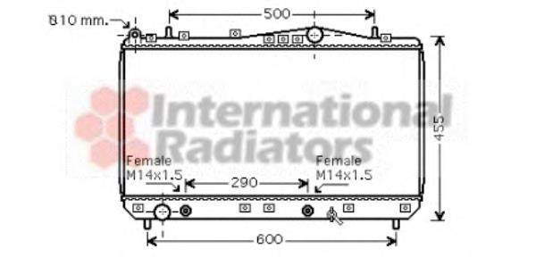 Купить 81002053 VAN Wezel Радиатор водяной