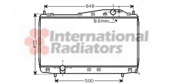 Радиатор 81002054 VAN Wezel