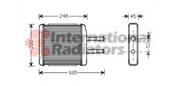 81006059 VAN Wezel radiador de forno (de aquecedor)