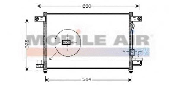 81005049 VAN Wezel radiador de aparelho de ar condicionado