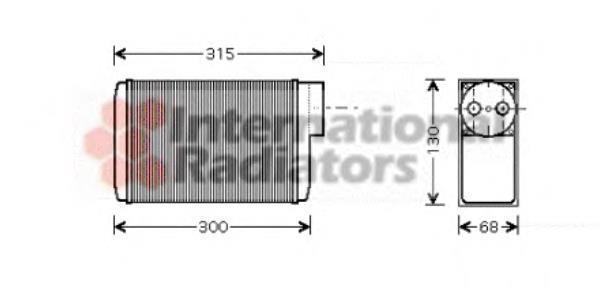 76006017 VAN Wezel radiador de forno (de aquecedor)