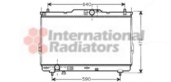 82002113 VAN Wezel radiador de esfriamento de motor