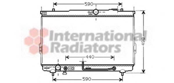 ADG09883C Blue Print radiador de esfriamento de motor