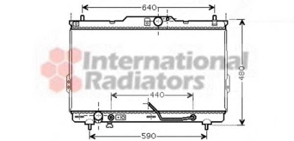 ADG09876 Blue Print radiador de esfriamento de motor