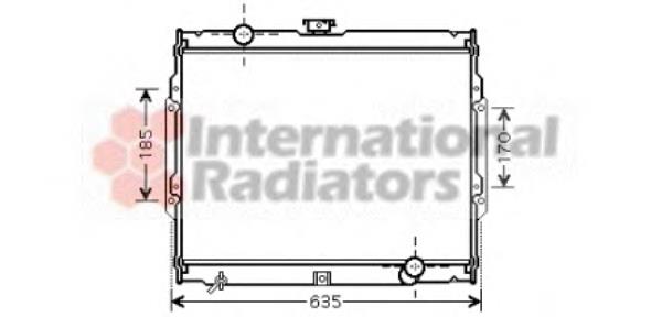 Radiador de esfriamento de motor 82002108 VAN Wezel