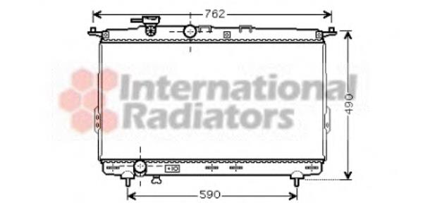 82002106 VAN Wezel radiador de esfriamento de motor