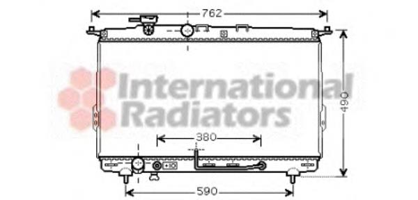 Radiador de esfriamento de motor 82002107 VAN Wezel