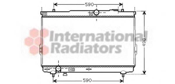 82002111 VAN Wezel radiador de esfriamento de motor