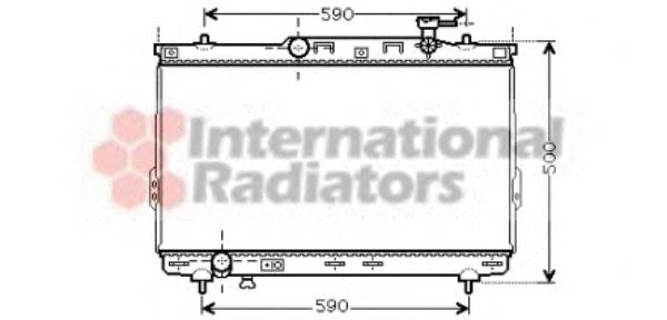 82002109 VAN Wezel radiador de esfriamento de motor